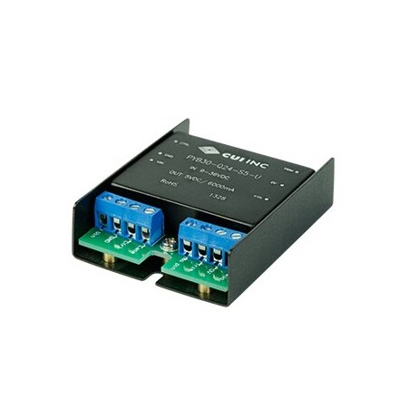Cui Inc DC to DC Converter, 48V DC to 12/ -12V DC, 30VA, 0 Hz, Chassis PYB30-Q48-D12-U